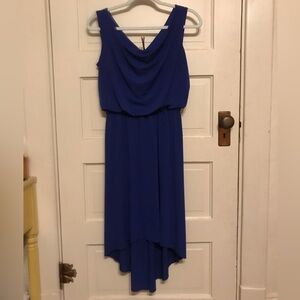 Valerie Bertinelli Royal Blue High Low Formal Dress